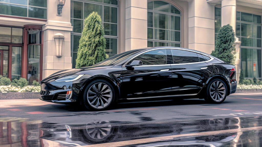 Tesla Model X chauffeur service in London