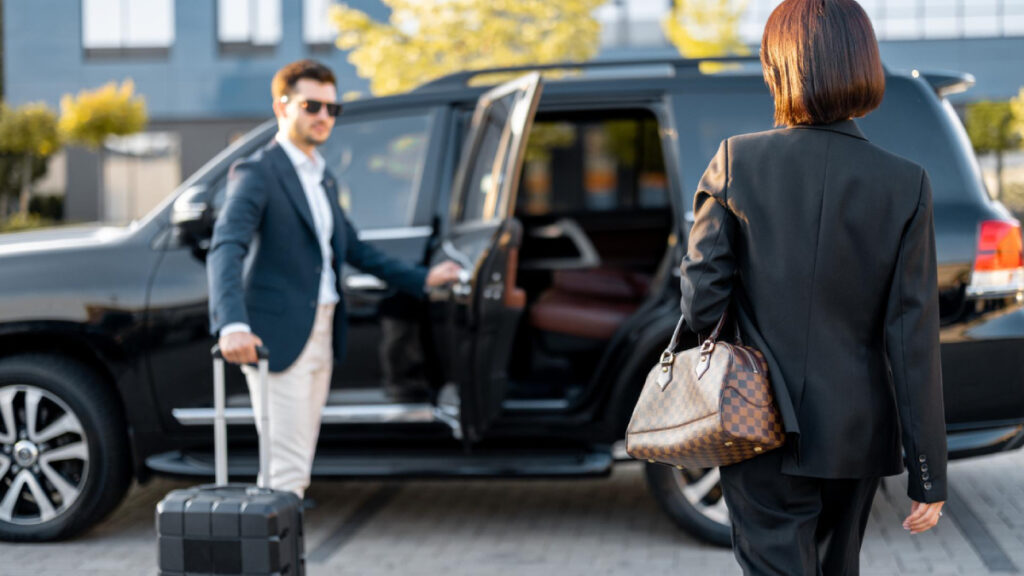 client arrives